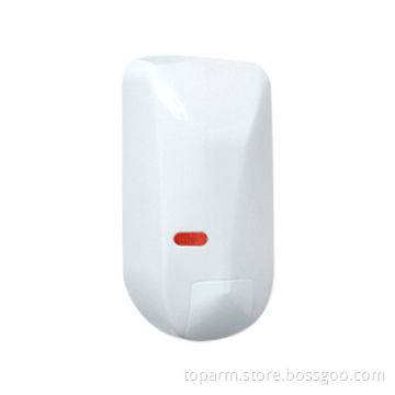 Outdoor Dual-microwave Motion Detector with 11 x 11m Detection Range and Vandal-proof Design
